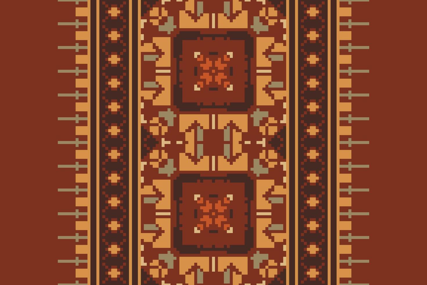 Bukhara pattern Seamless Australian aboriginal pattern Motif embroidery, Pixel Ikat embroidery Design for Print tie dyeing pillowcase sambal puri kurti mughal architecture vector