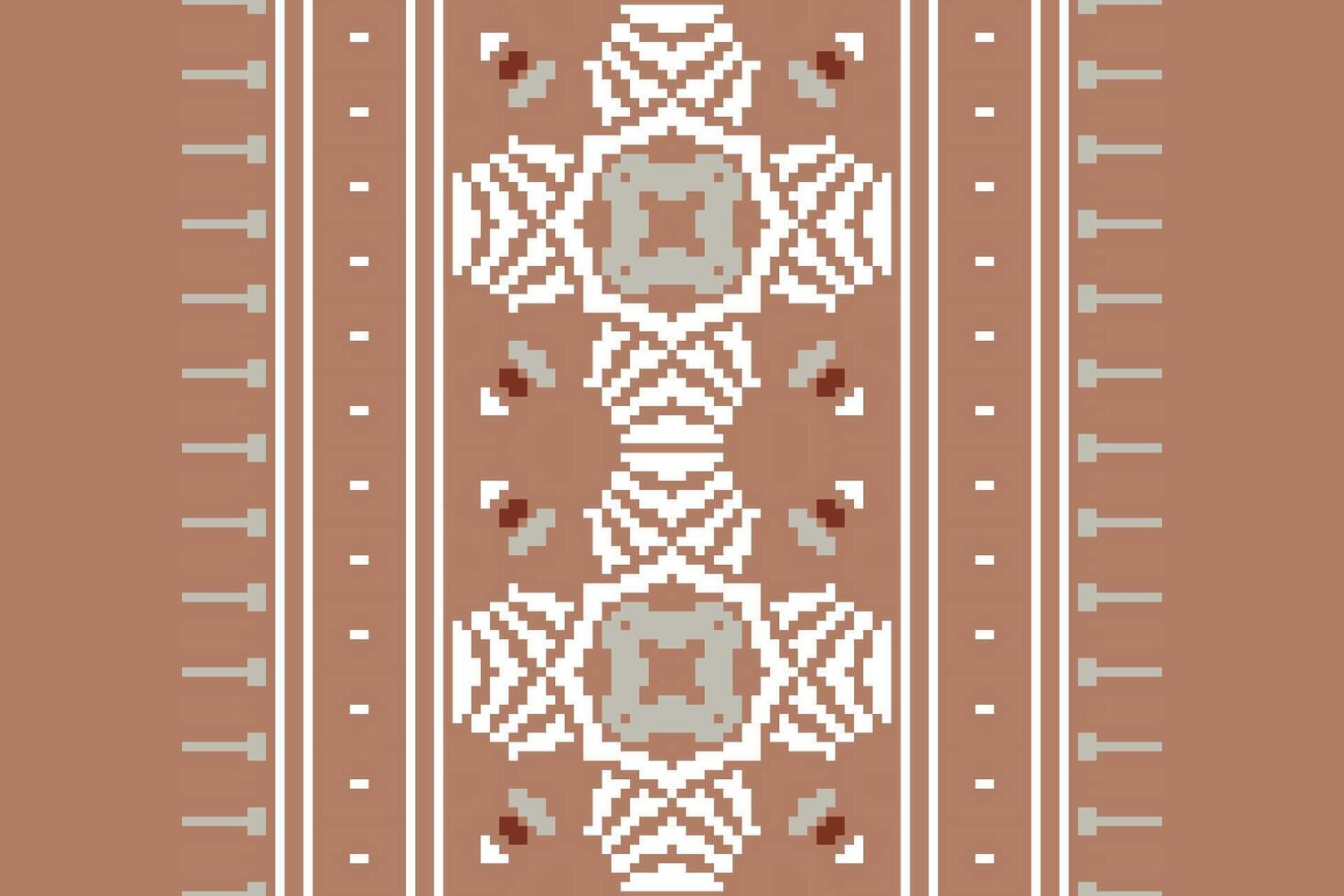 Bukhara pattern Seamless Australian aboriginal pattern Motif embroidery, Pixel Ikat embroidery Design for Print endless arabesque cloth dupatta shawl bandana print silk kurta men vector