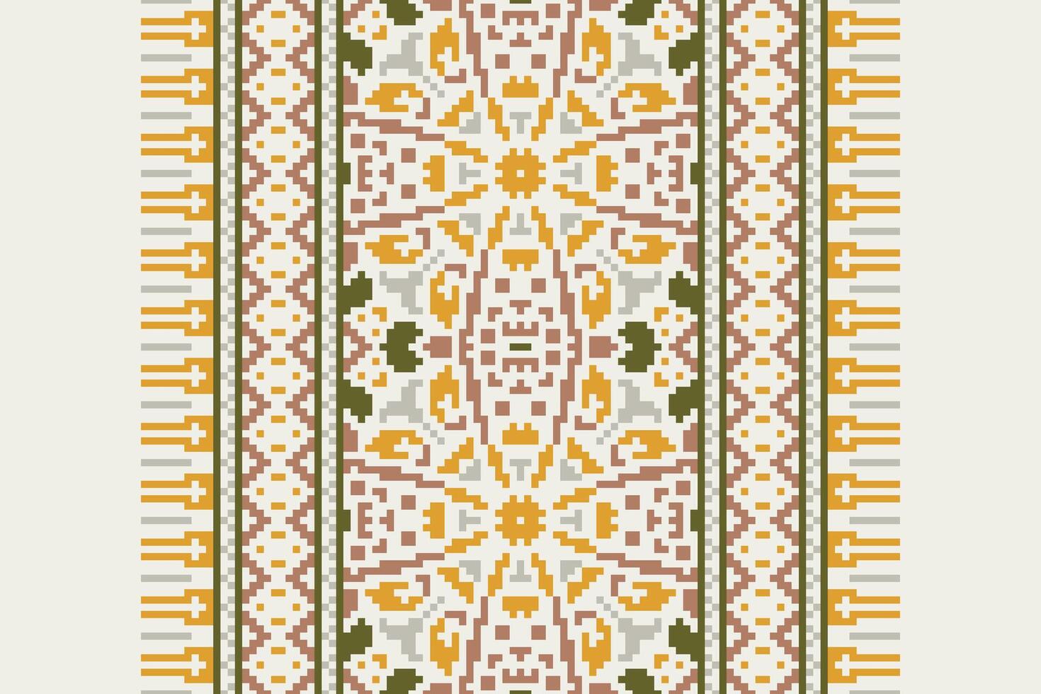 Bukhara pattern Seamless Australian aboriginal pattern Motif embroidery, Pixel Ikat embroidery Design for Print australian curtain pattern geometric pillow model kurti mughal flowers vector