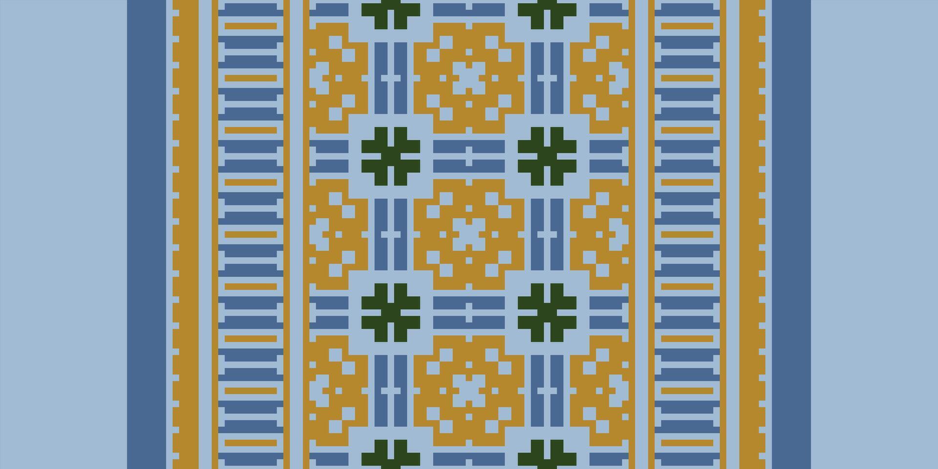 Navajo pattern Seamless Scandinavian pattern Motif embroidery, Pixel Ikat embroidery Design for Print kurta pattern mughal motifs tapestry pattern floral repeat vector