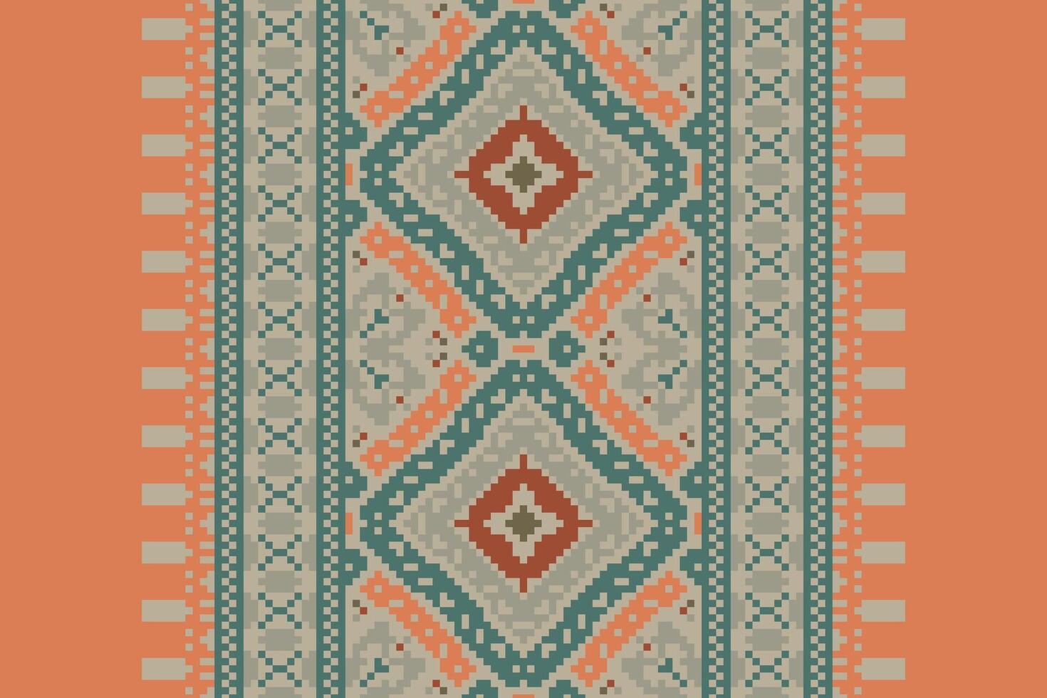 Bukhara pattern Seamless Scandinavian pattern Motif embroidery, Pixel Ikat embroidery Design for Print scandinavian pattern saree ethnic nativity gypsy pattern vector