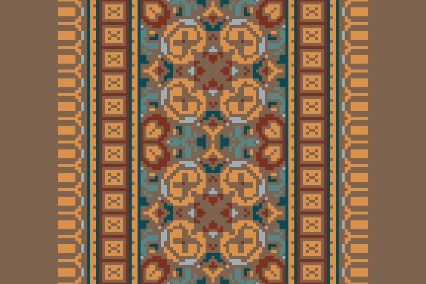 Fashion pattern Seamless Native American, Motif embroidery, Pixel Ikat embroidery Design for Print scandinavian pattern saree ethnic nativity gypsy pattern vector