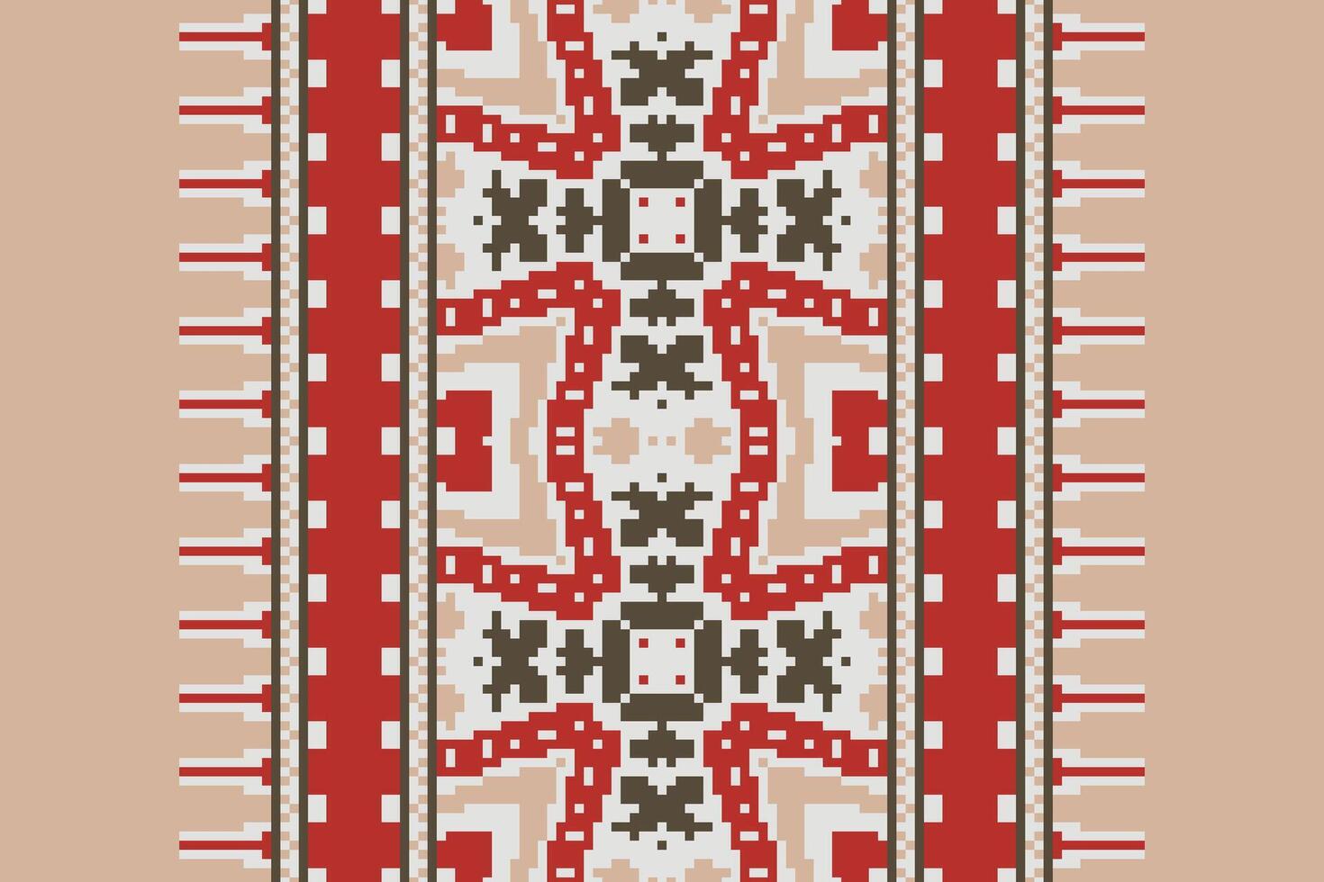 Fashion pattern Seamless Australian aboriginal pattern Motif embroidery, Pixel Ikat embroidery Design for Print indonesian batik motif embroidery native american kurta mughal design vector