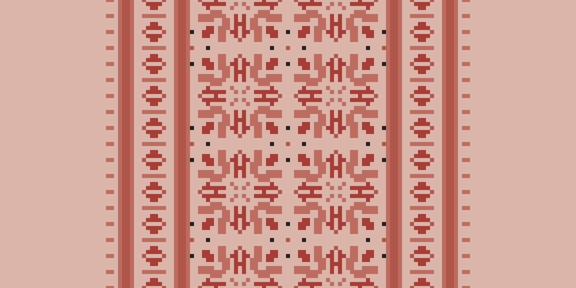 Navajo pattern Seamless Scandinavian pattern Motif embroidery, Pixel Ikat embroidery Design for Print figure tribal ink on cloth patola sari vector