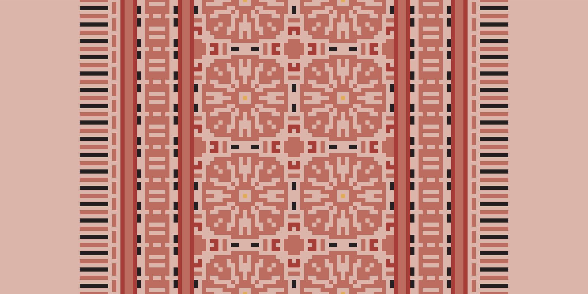 Navajo pattern Seamless Scandinavian pattern Motif embroidery, Pixel Ikat embroidery Design for Print border embroidery ancient egypt vector