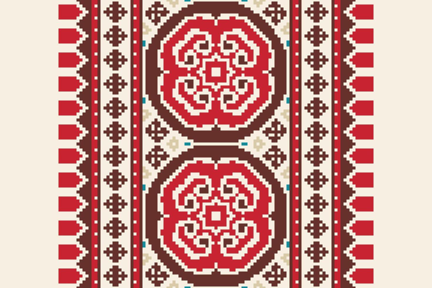 Tissue Dupatta Seamless Native American, Motif embroidery, Pixel Ikat embroidery Design for Print australian curtain pattern geometric pillow model kurti mughal flowers vector