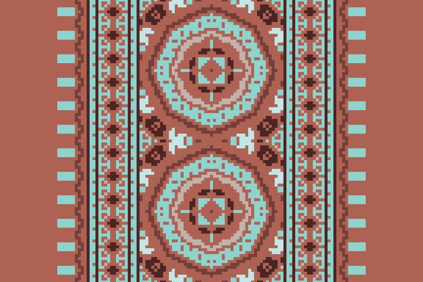 Tissue Dupatta Seamless Native American, Motif embroidery, Pixel Ikat embroidery Design for Print jacquard slavic pattern folklore pattern kente arabesque vector