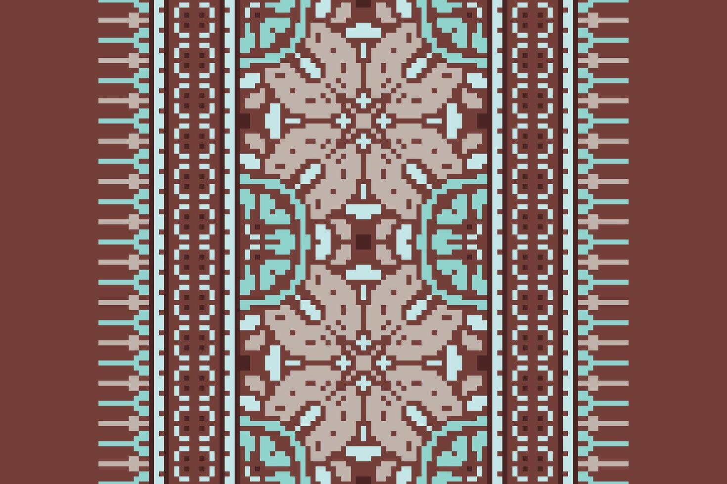 Tissue Dupatta Seamless Native American, Motif embroidery, Pixel Ikat embroidery Design for Print lace pattern seamless pattern vintage shibori jacquard seamless vector
