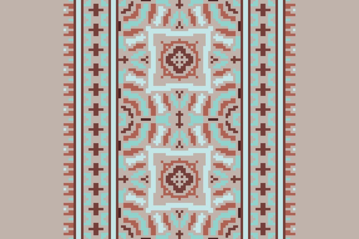 Tissue Dupatta Seamless Native American, Motif embroidery, Pixel Ikat embroidery Design for Print scandinavian pattern saree ethnic nativity gypsy pattern vector