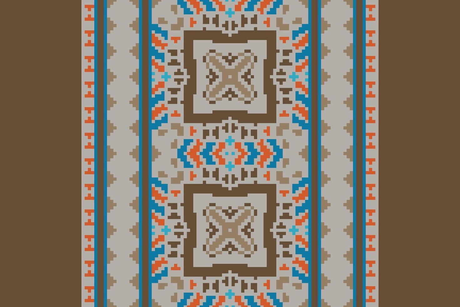 Tissue Dupatta Seamless Bandana print silk Motif embroidery, Pixel Ikat embroidery Design for Print lace pattern turkish ceramic ancient egypt art jacquard pattern vector