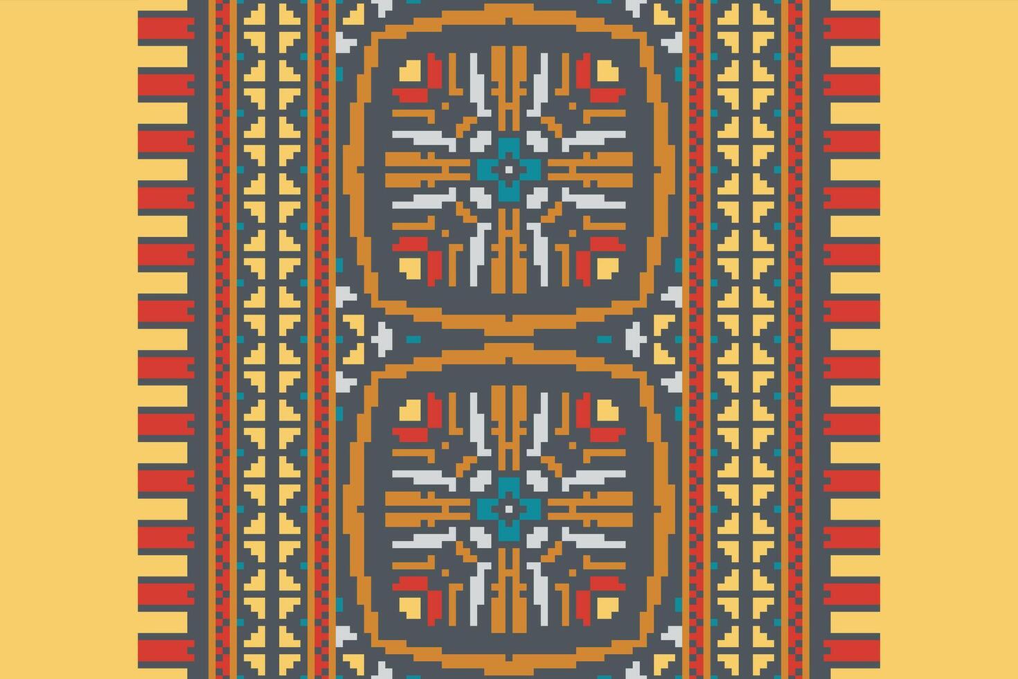 Tissue Dupatta Seamless Australian aboriginal pattern Motif embroidery, Pixel Ikat embroidery Design for Print lace pattern turkish ceramic ancient egypt art jacquard pattern vector