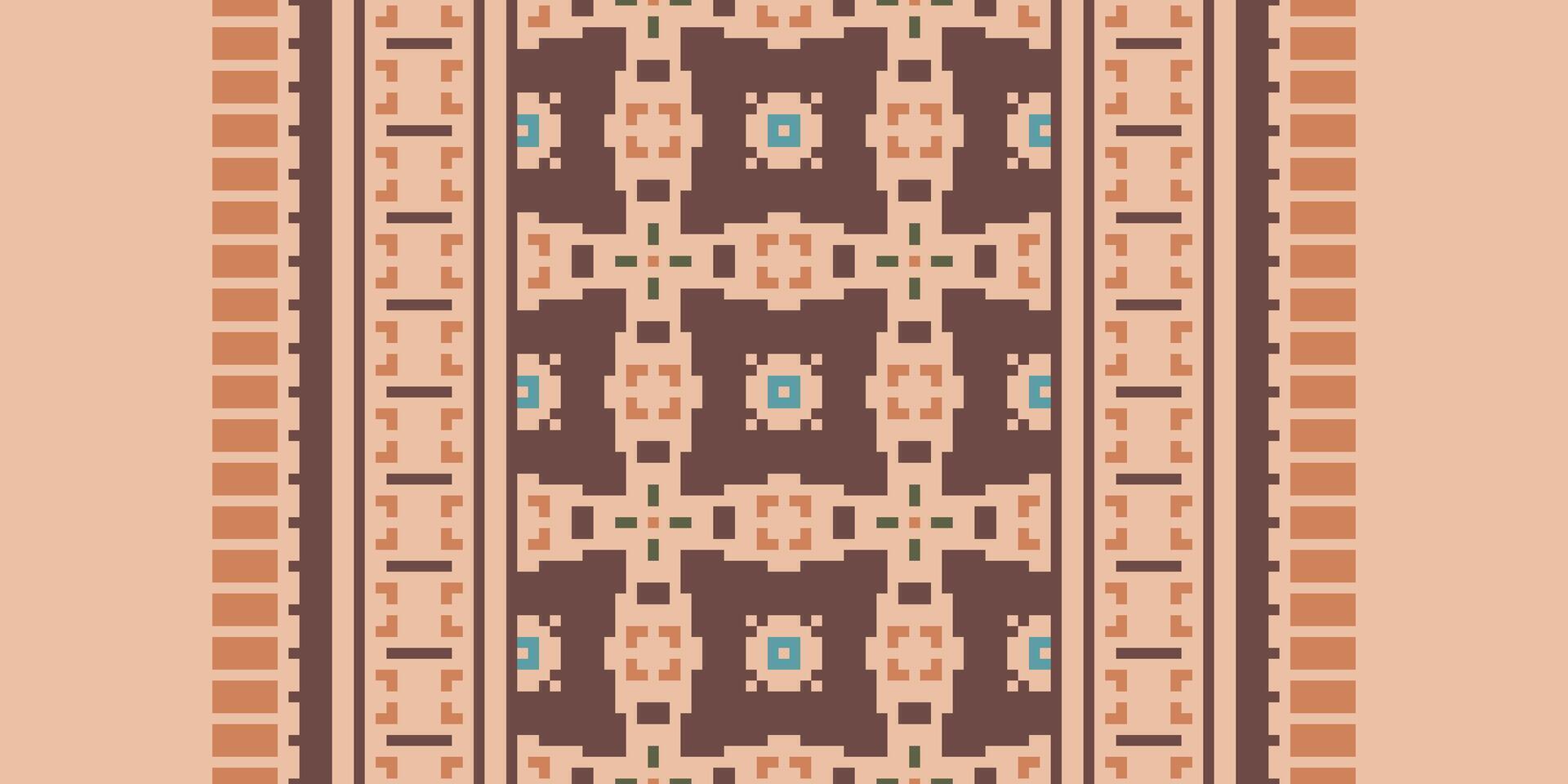 Patchwork pattern Seamless Native American, Motif embroidery, Pixel Ikat embroidery Design for Print scarf hijab pattern kerchief Pixel Ikat Silk kurti model mughal patterns vector