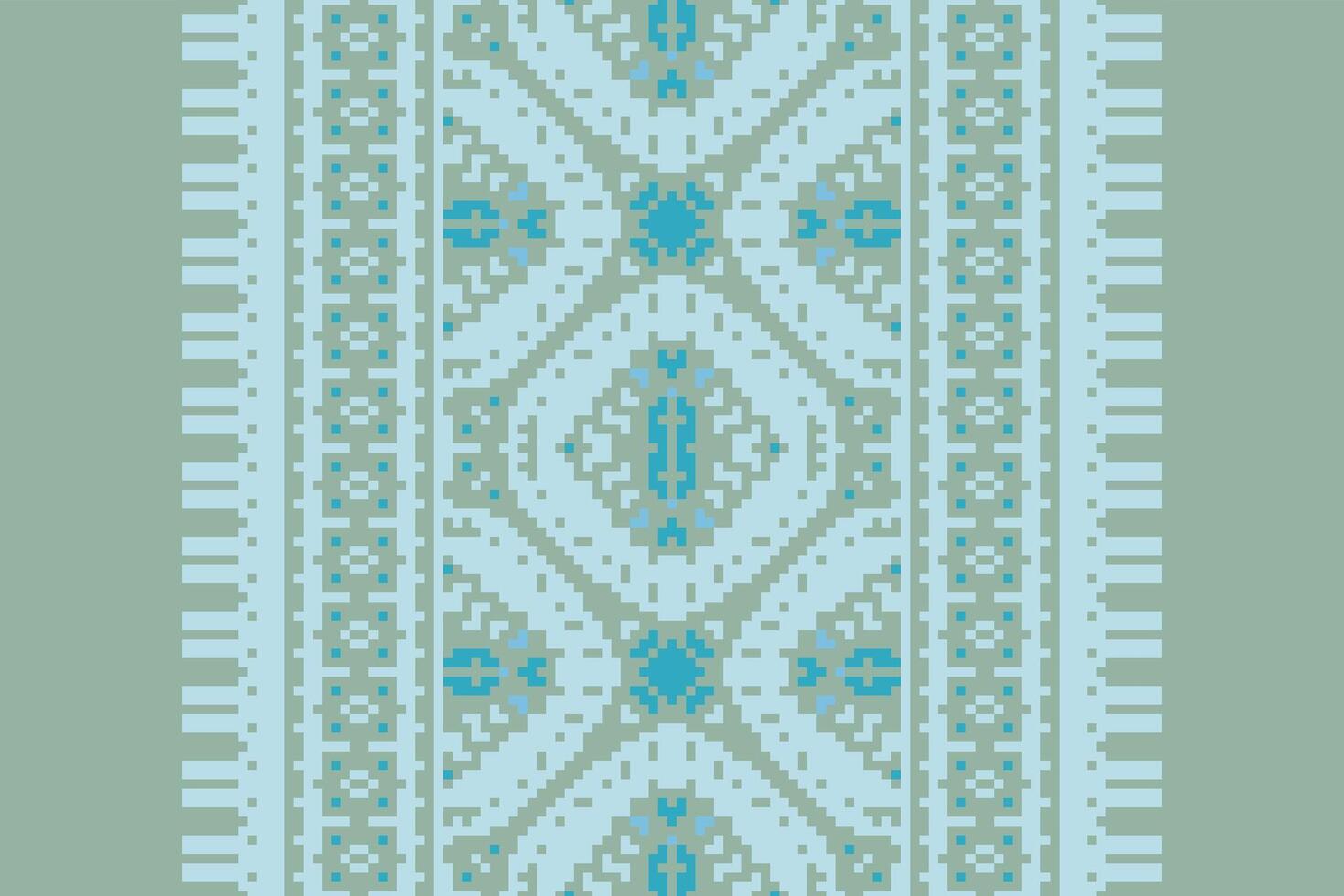 Tissue Dupatta Seamless Australian aboriginal pattern Motif embroidery, Pixel Ikat embroidery Design for Print indigenous art aboriginal art pattern floral kurti mughal border vector