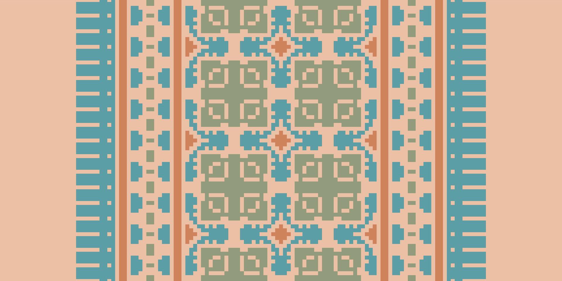 Patchwork pattern Seamless Native American, Motif embroidery, Pixel Ikat embroidery Design for Print australian curtain pattern geometric pillow model kurti mughal flowers vector