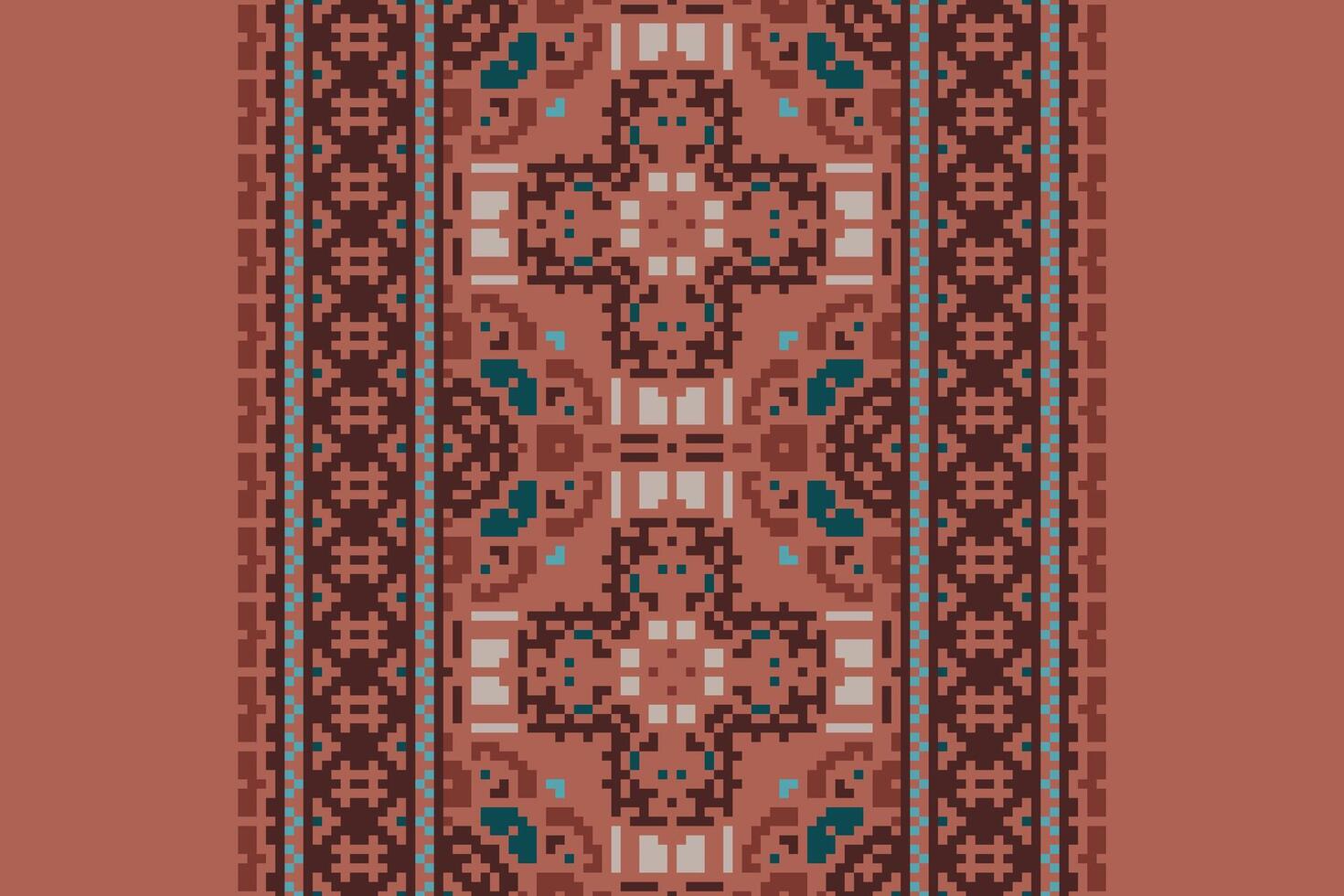 Peruvian pattern Seamless Native American, Motif embroidery, Pixel Ikat embroidery Design for Print kurta pattern mughal motifs tapestry pattern floral repeat vector