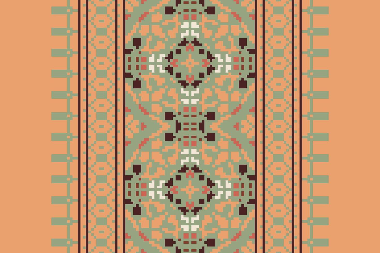 Tissue Dupatta Seamless Scandinavian pattern Motif embroidery, Pixel Ikat embroidery Design for Print egyptian hieroglyphs tibetan geo pattern vector