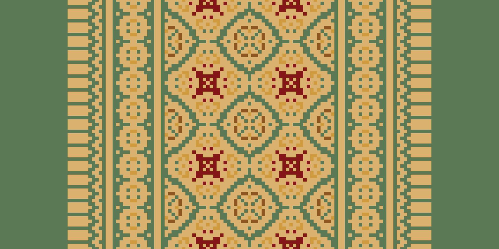 Motif folklore pattern Seamless Australian aboriginal pattern Motif embroidery, Pixel Ikat embroidery Design for Print Texture fabric saree sari carpet. kurta patola saree vector