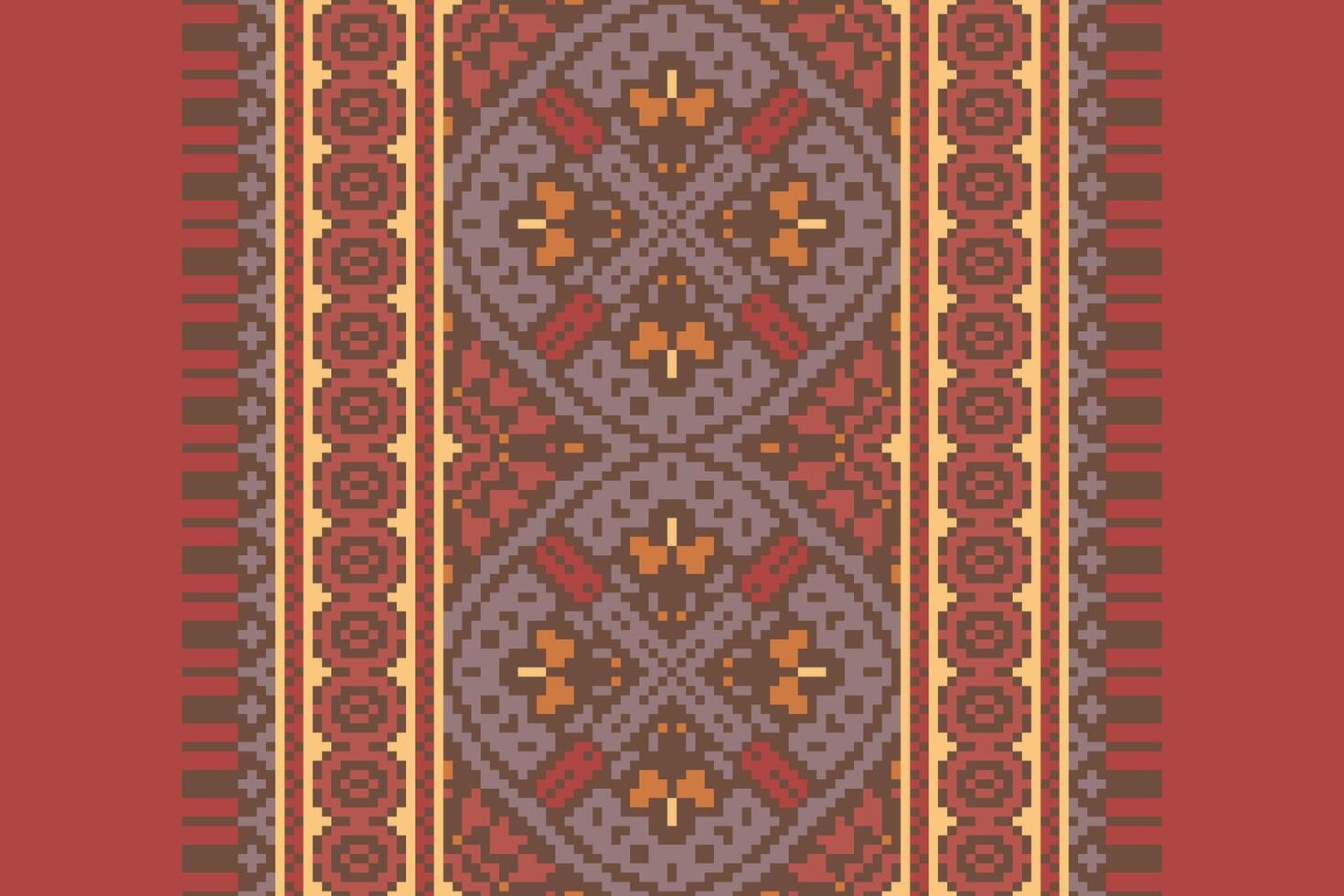 Peruvian pattern Seamless Bandana print silk Motif embroidery, Pixel Ikat embroidery Design for Print lace pattern turkish ceramic ancient egypt art jacquard pattern vector