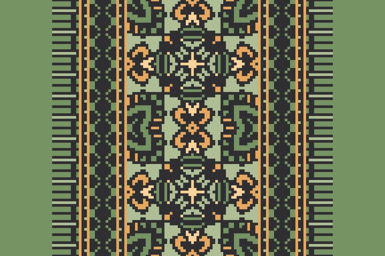 Peruvian pattern Seamless Australian aboriginal pattern Motif embroidery, Pixel Ikat embroidery Design for Print endless arabesque cloth dupatta shawl bandana print silk kurta men vector