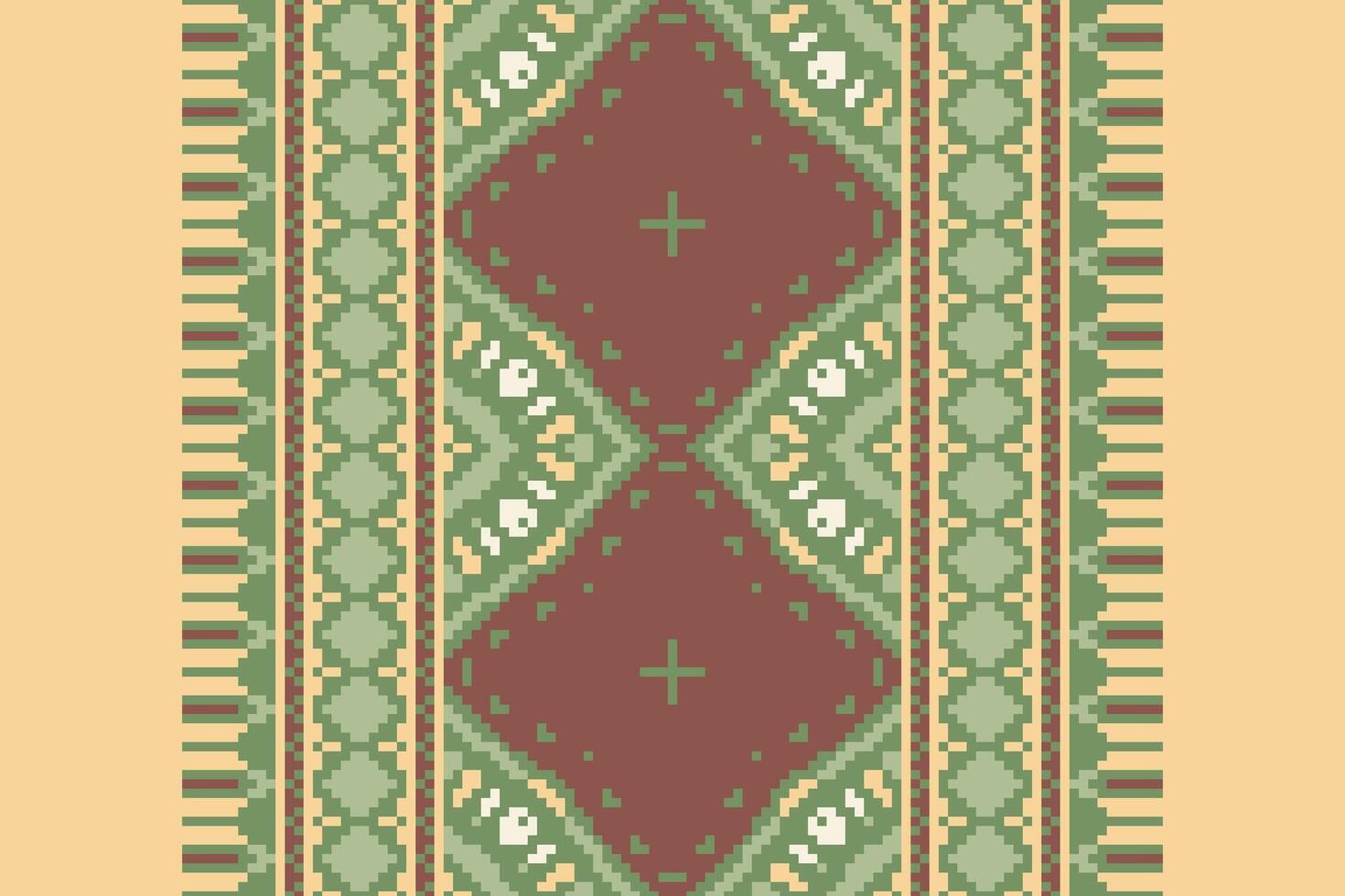 Peruvian pattern Seamless Australian aboriginal pattern Motif embroidery, Pixel Ikat embroidery Design for Print figure tribal ink on cloth patola sari vector