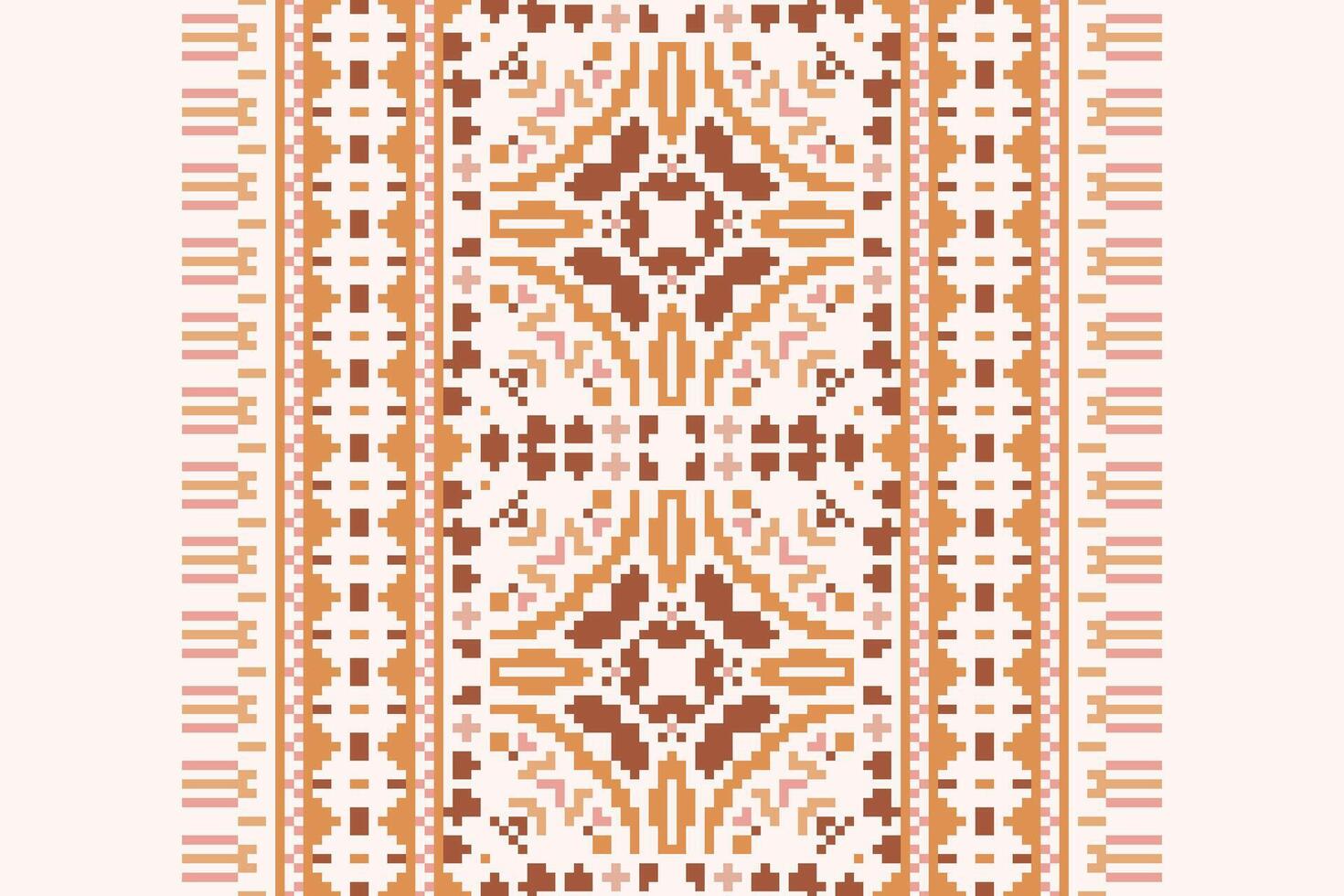 Peruvian pattern Seamless Mughal architecture Motif embroidery, Pixel Ikat embroidery Design for Print kurta pattern mughal motifs tapestry pattern floral repeat vector