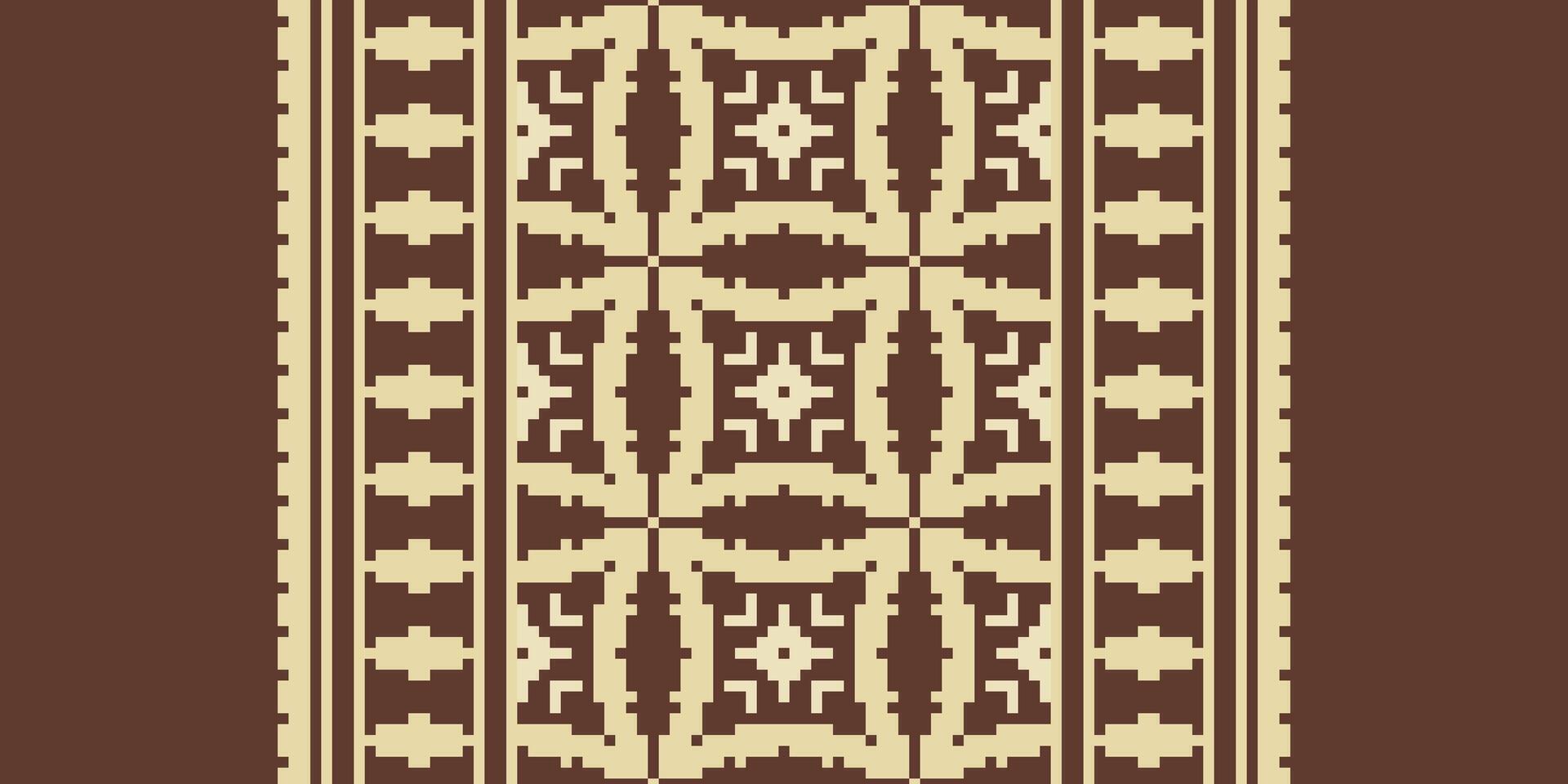 Patchwork pattern Seamless Bandana print silk Motif embroidery, Pixel Ikat embroidery Design for Print vyshyvanka placemat quilt sarong sarong beach kurtis Indian motifs vector