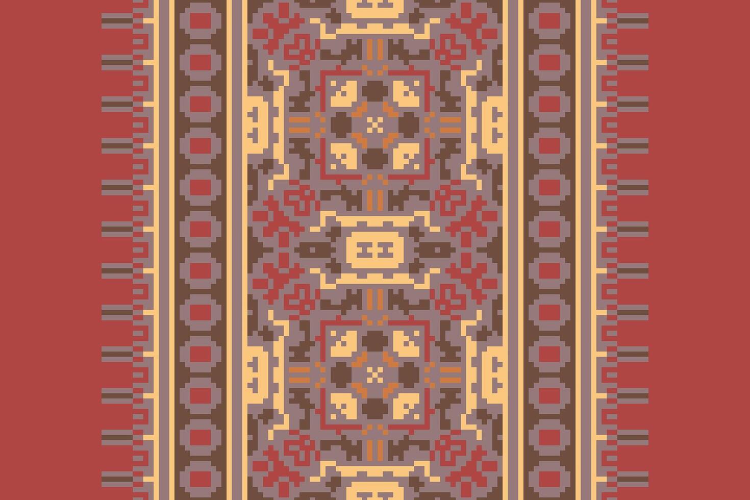 Patola sari Seamless Australian aboriginal pattern Motif embroidery, Pixel Ikat embroidery Design for Print australian curtain pattern geometric pillow model kurti mughal flowers vector