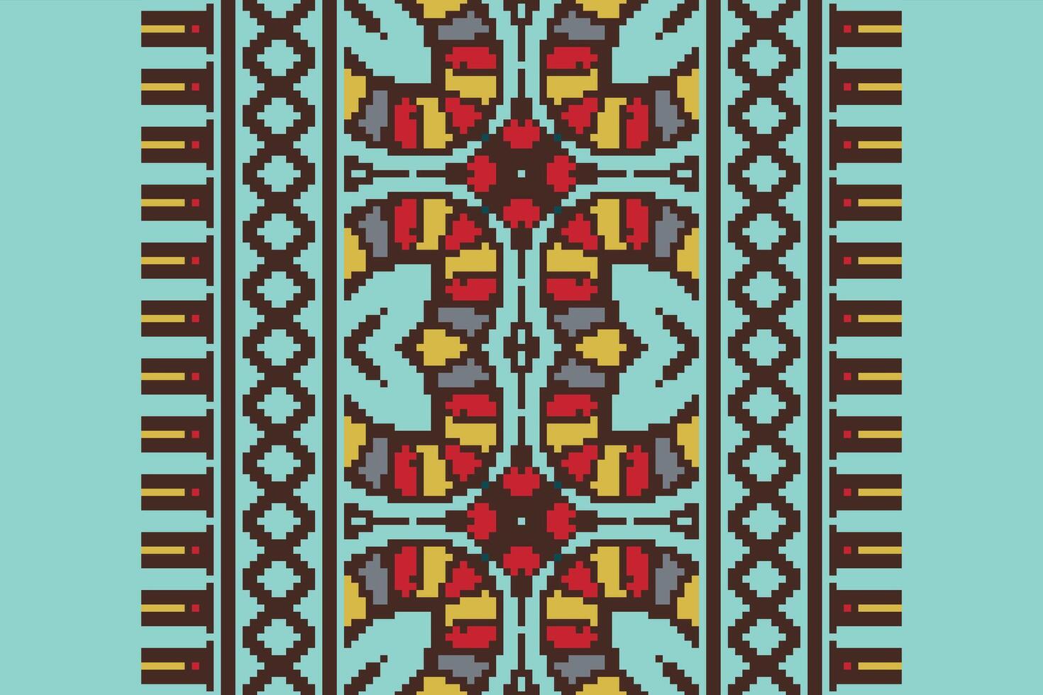 Patola sari Seamless Australian aboriginal pattern Motif embroidery, Pixel Ikat embroidery Design for Print lace pattern turkish ceramic ancient egypt art jacquard pattern vector