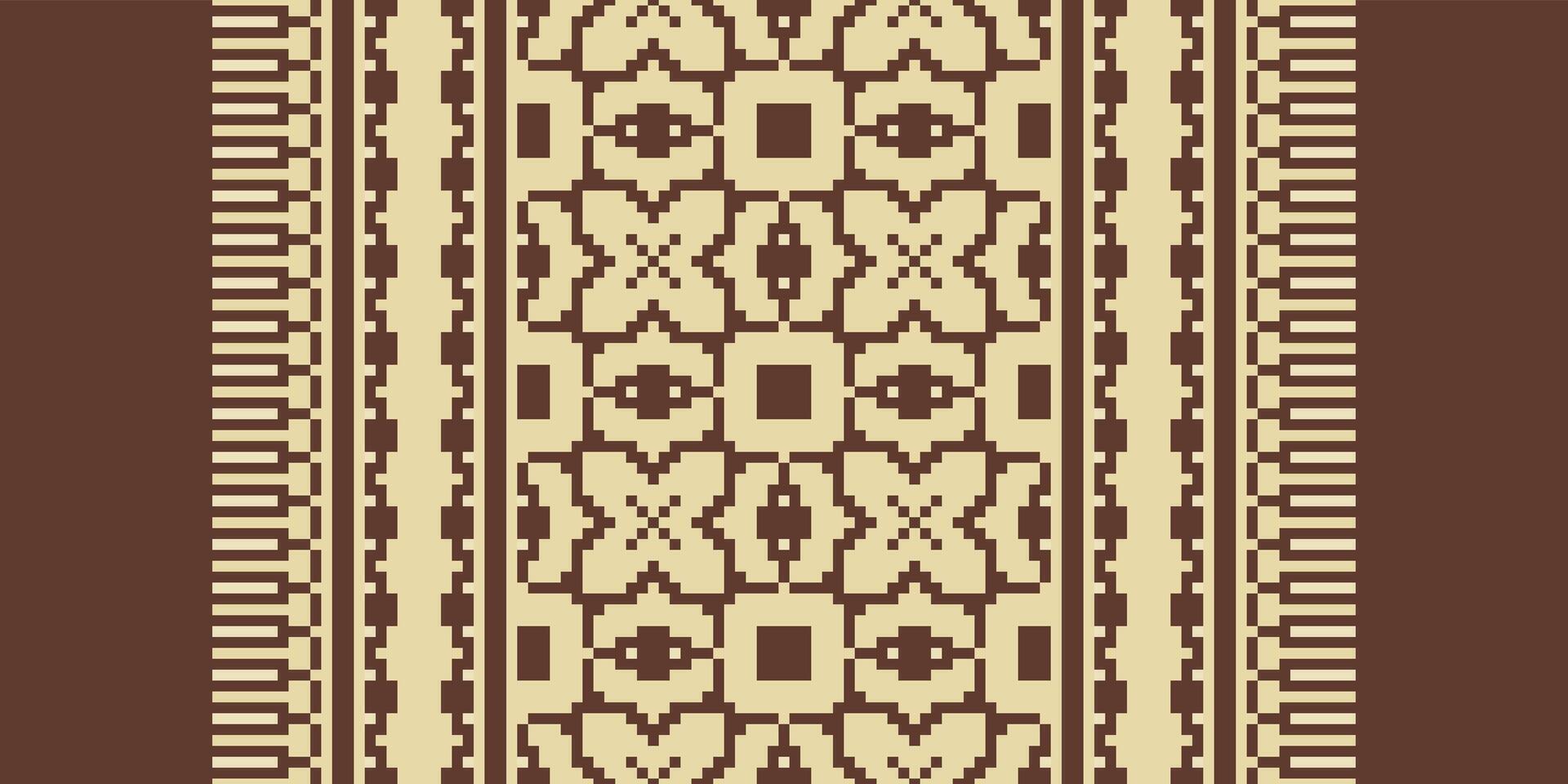 Patchwork pattern Seamless Bandana print silk Motif embroidery, Pixel Ikat embroidery Design for Print indigenous art aboriginal art pattern floral kurti mughal border vector