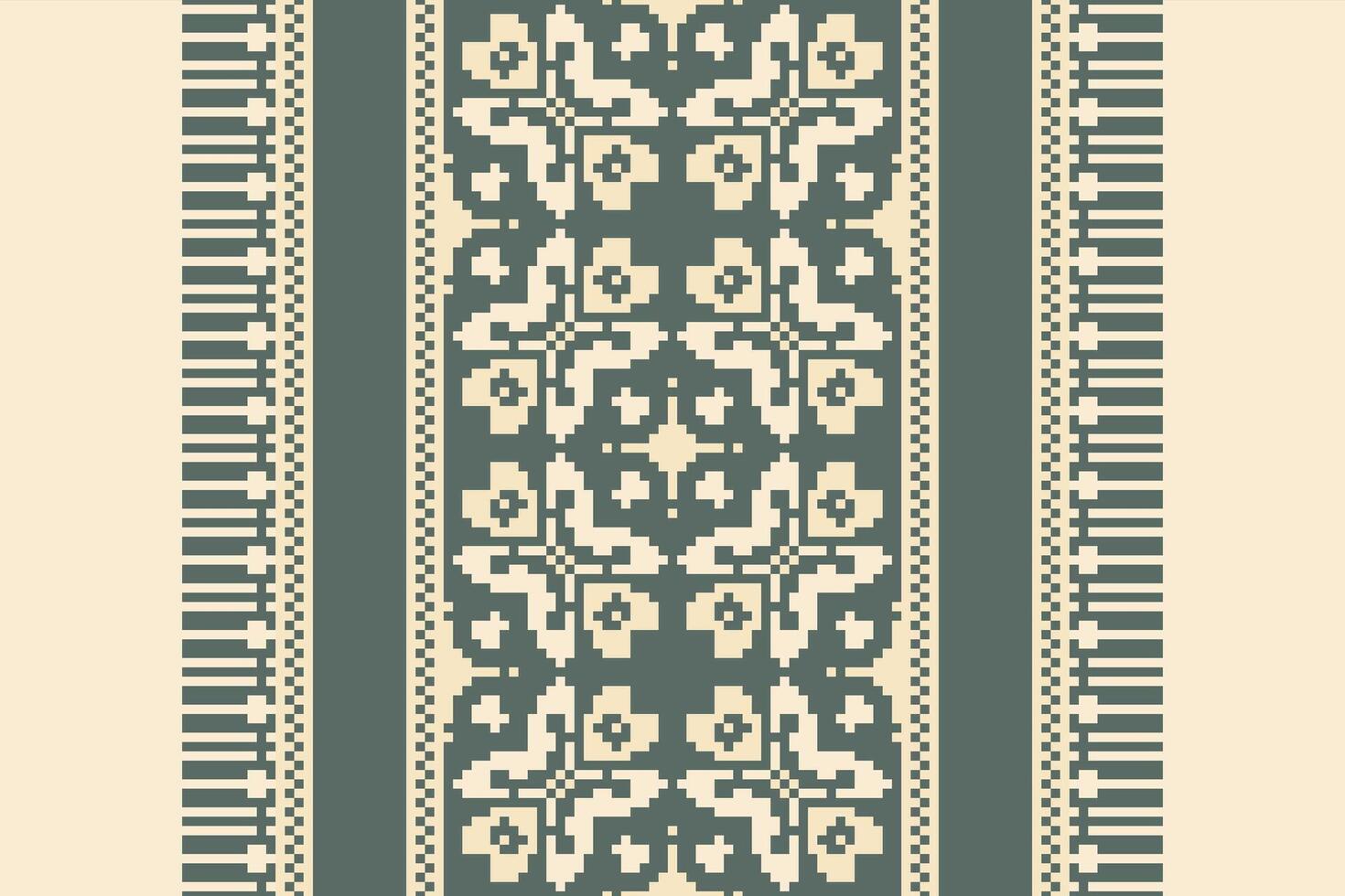 Kilim Pattern Seamless Native American, Motif embroidery, Pixel Ikat embroidery Design for Print indigenous art aboriginal art pattern floral kurti mughal border vector