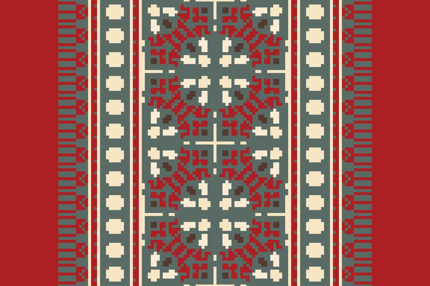 Kilim Pattern Seamless Native American, Motif embroidery, Pixel Ikat embroidery Design for Print scarf hijab pattern kerchief Pixel Ikat Silk kurti model mughal patterns vector