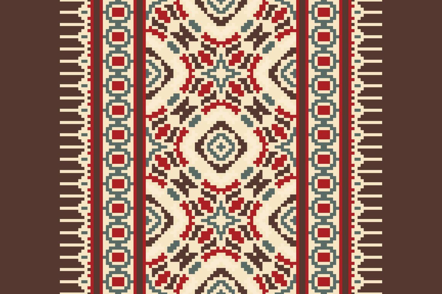Kilim Pattern Seamless Native American, Motif embroidery, Pixel Ikat embroidery Design for Print kurta pattern mughal motifs tapestry pattern floral repeat vector