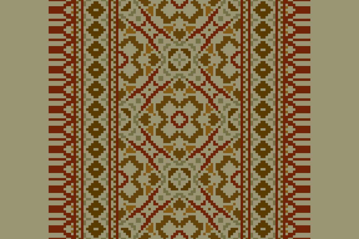 Kilim Pattern Seamless Australian aboriginal pattern Motif embroidery, Pixel Ikat embroidery Design for Print pattern vintage flower folk navajo patchwork pattern vector