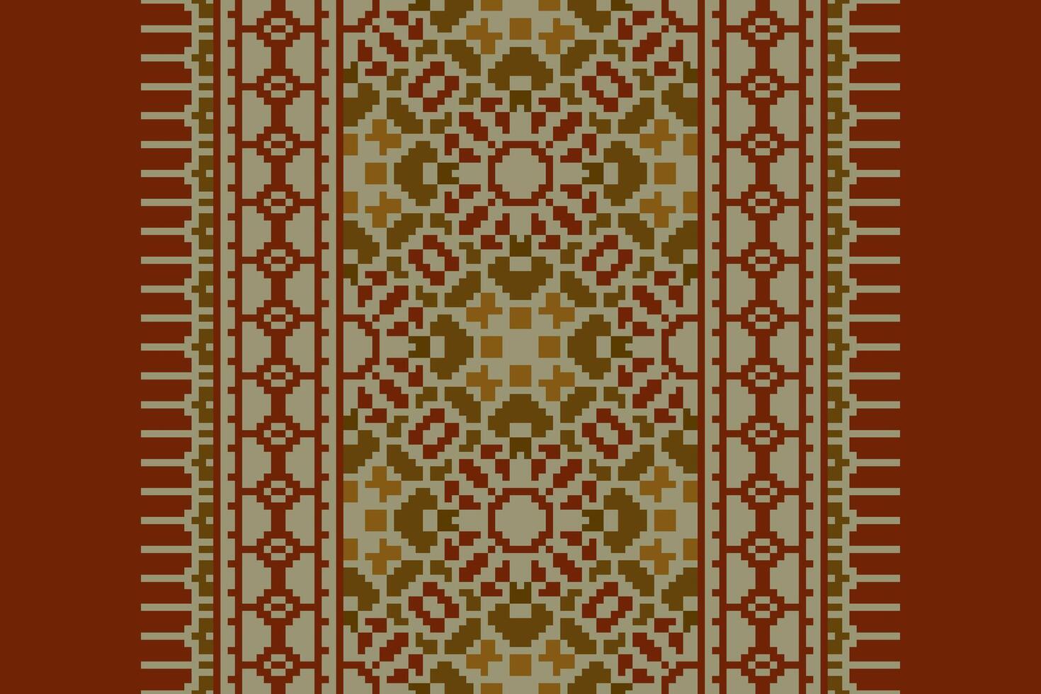 Kilim Pattern Seamless Australian aboriginal pattern Motif embroidery, Pixel Ikat embroidery Design for Print border embroidery ancient egypt vector