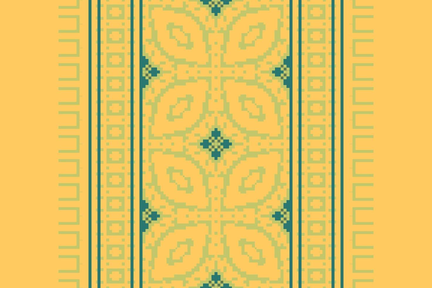 Kilim Pattern Seamless Scandinavian pattern Motif embroidery, Pixel Ikat embroidery Design for Print scandinavian pattern saree ethnic nativity gypsy pattern vector