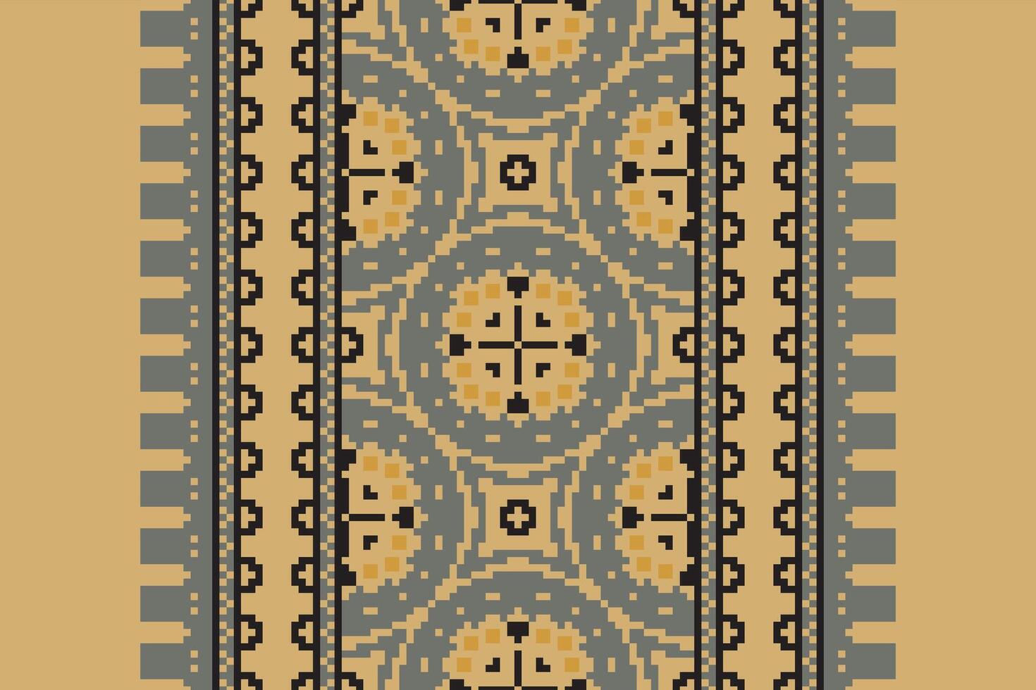 Dupatta Pattern Seamless Native American, Motif embroidery, Pixel Ikat embroidery Design for Print australian curtain pattern geometric pillow model kurti mughal flowers vector