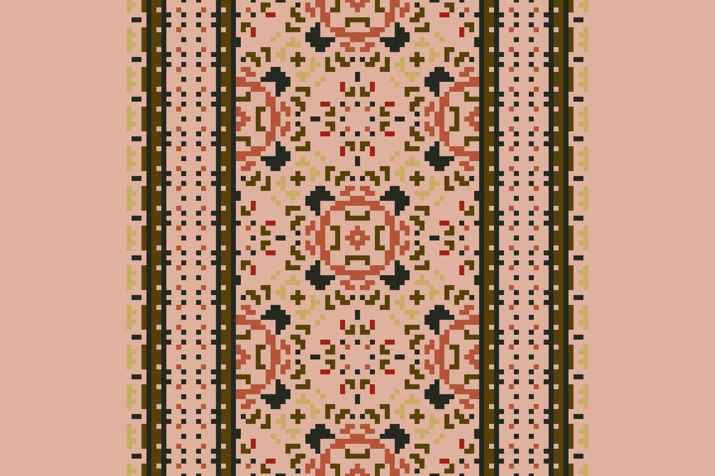 Dupatta Pattern Seamless Australian aboriginal pattern Motif embroidery, Pixel Ikat embroidery Design for Print kurta pattern mughal motifs tapestry pattern floral repeat vector