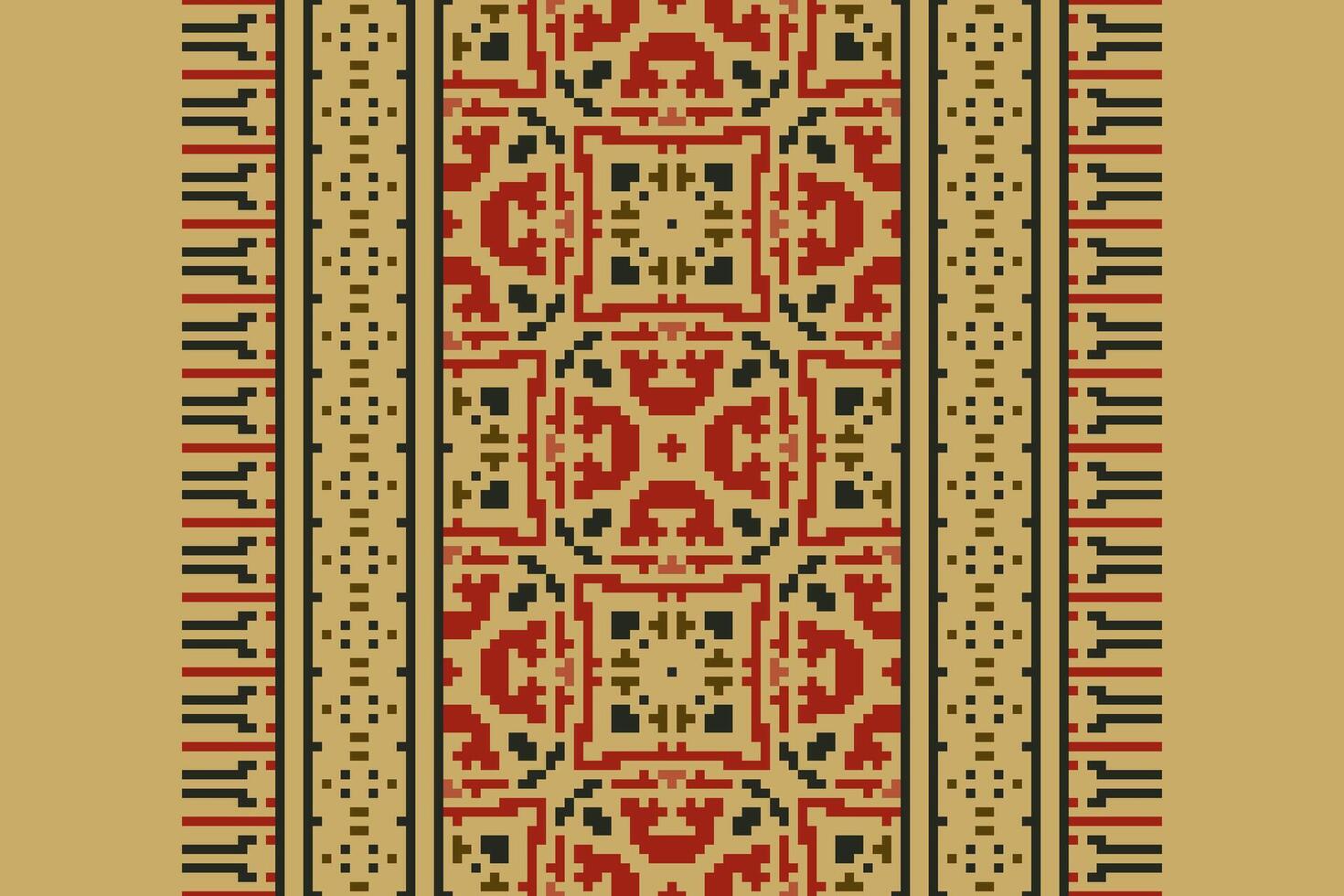 Dupatta Pattern Seamless Australian aboriginal pattern Motif embroidery, Pixel Ikat embroidery Design for Print jacquard slavic pattern folklore pattern kente arabesque vector