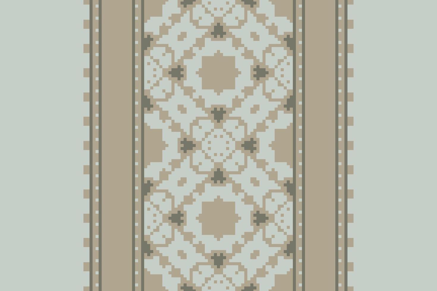 Dupatta Pattern Seamless Mughal architecture Motif embroidery, Pixel Ikat embroidery Design for Print australian curtain pattern geometric pillow model kurti mughal flowers vector