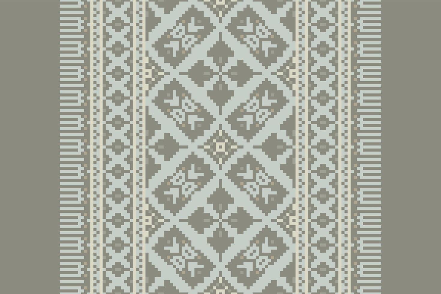 Dupatta Pattern Seamless Mughal architecture Motif embroidery, Pixel Ikat embroidery Design for Print jacquard slavic pattern folklore pattern kente arabesque vector