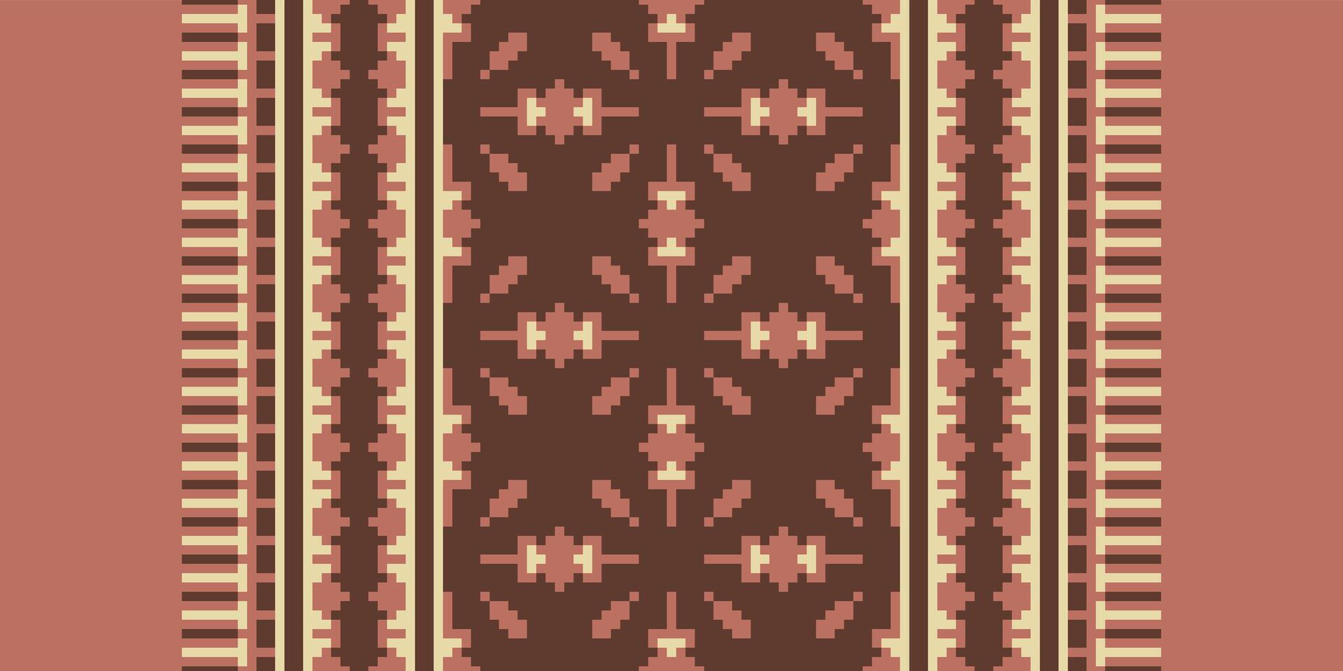 Patchwork pattern Seamless Australian aboriginal pattern Motif embroidery, Pixel Ikat embroidery Design for Print tapestry floral kimono repeat pattern lacing spanish motif vector