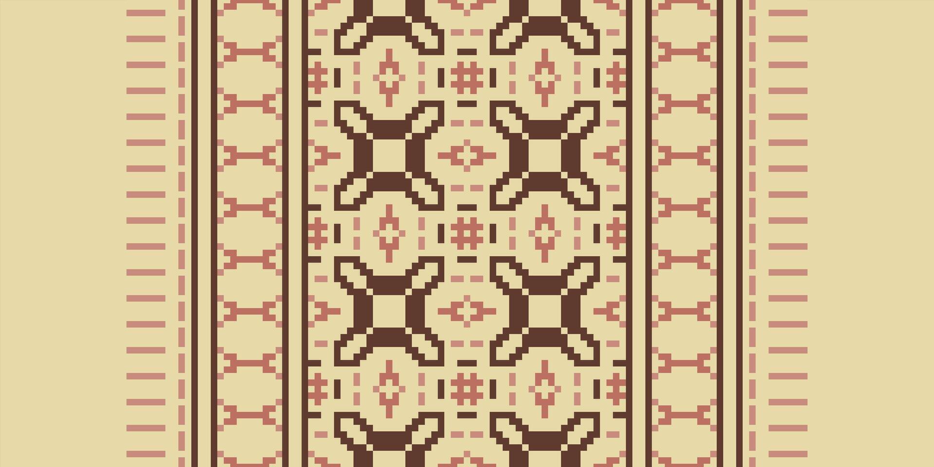 Patchwork pattern Seamless Australian aboriginal pattern Motif embroidery, Pixel Ikat embroidery Design for Print pattern vintage flower folk navajo patchwork pattern vector