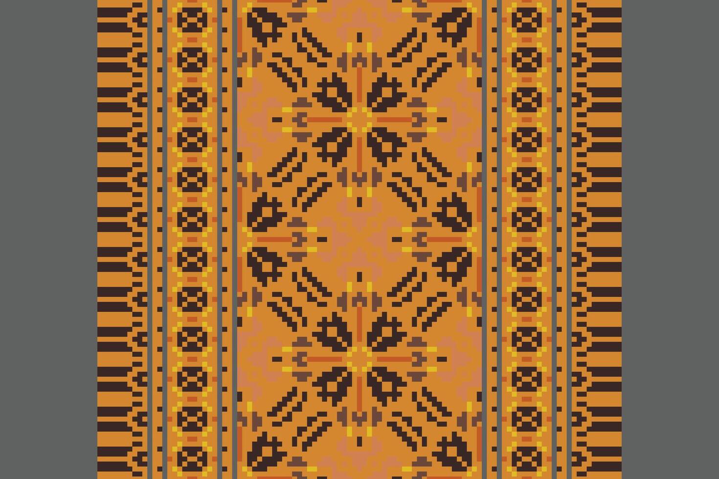 Salwar Pattern Seamless Native American, Motif embroidery, Pixel Ikat embroidery Design for Print egyptian pattern tibetan mandala bandanna vector