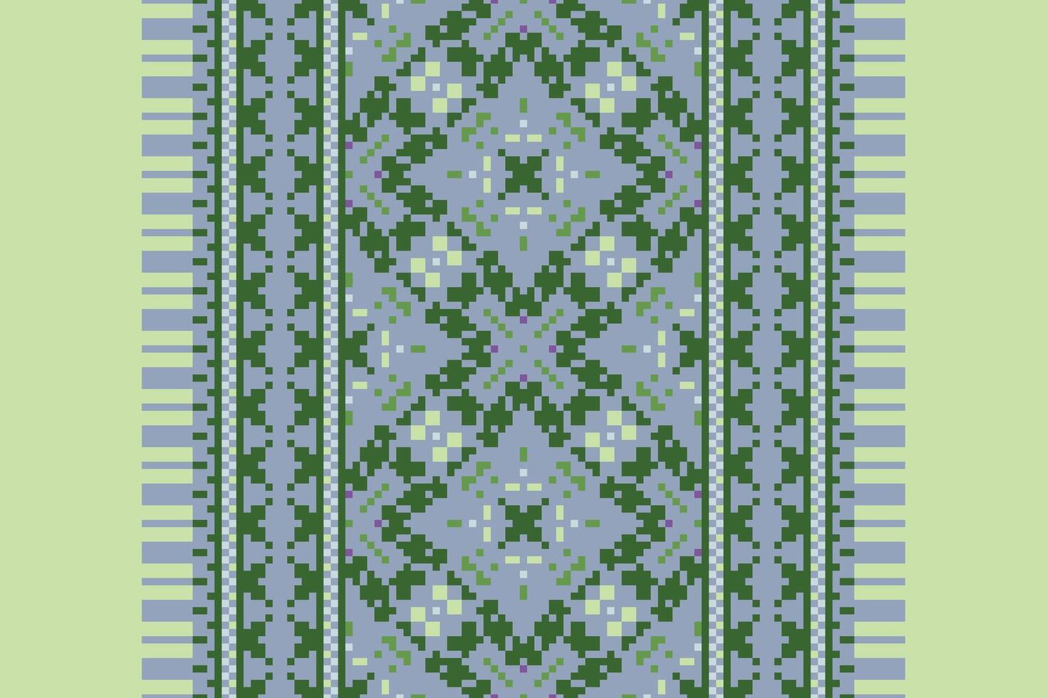 Salwar Pattern Seamless Mughal architecture Motif embroidery, Pixel Ikat embroidery Design for Print egyptian pattern tibetan mandala bandanna vector
