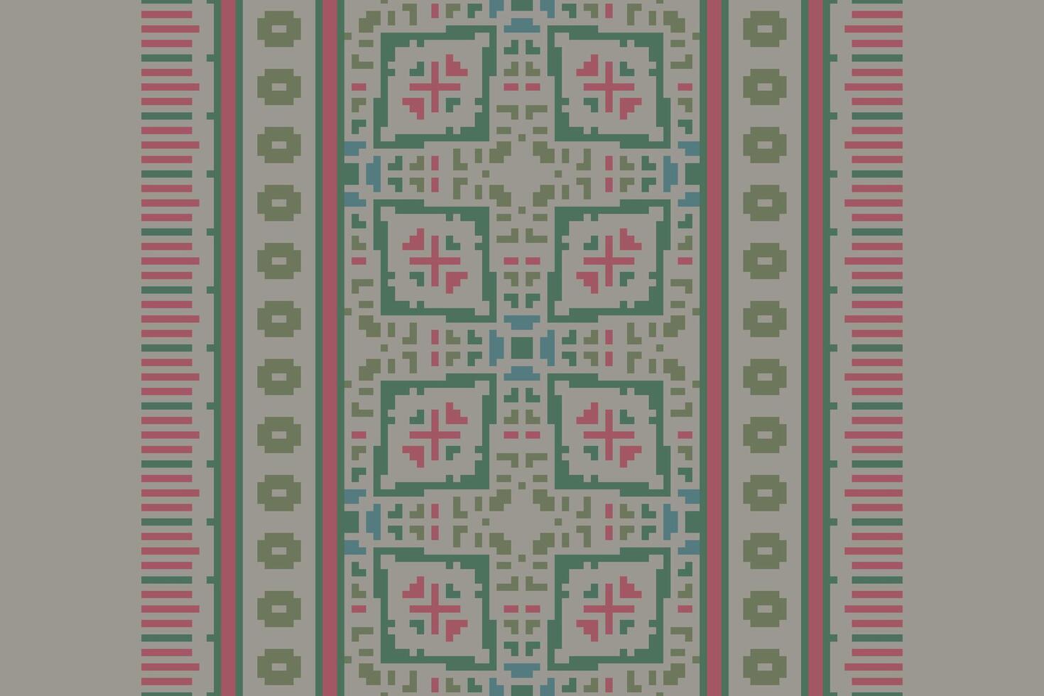 Salwar Pattern Seamless Scandinavian pattern Motif embroidery, Pixel Ikat embroidery Design for Print pattern vintage flower folk navajo patchwork pattern vector
