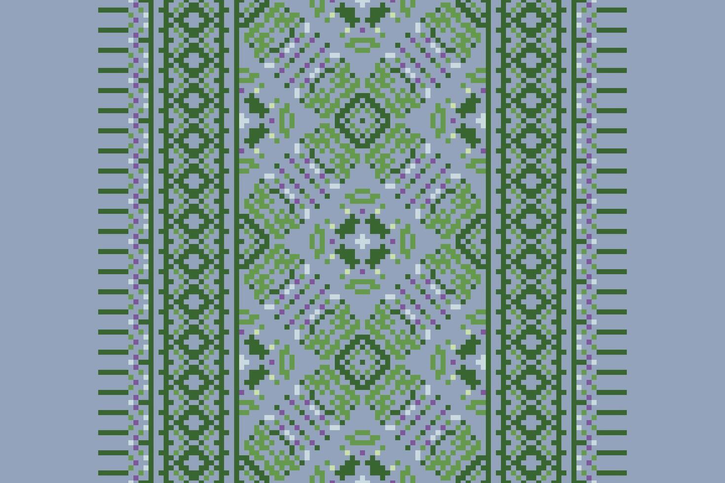 Salwar Pattern Seamless Mughal architecture Motif embroidery, Pixel Ikat embroidery Design for Print border embroidery ancient egypt vector