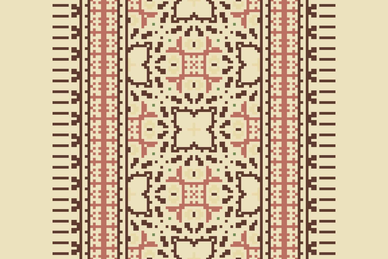 Anarkali Pattern Seamless Native American, Motif embroidery, Pixel Ikat embroidery Design for Print scandinavian pattern saree ethnic nativity gypsy pattern vector