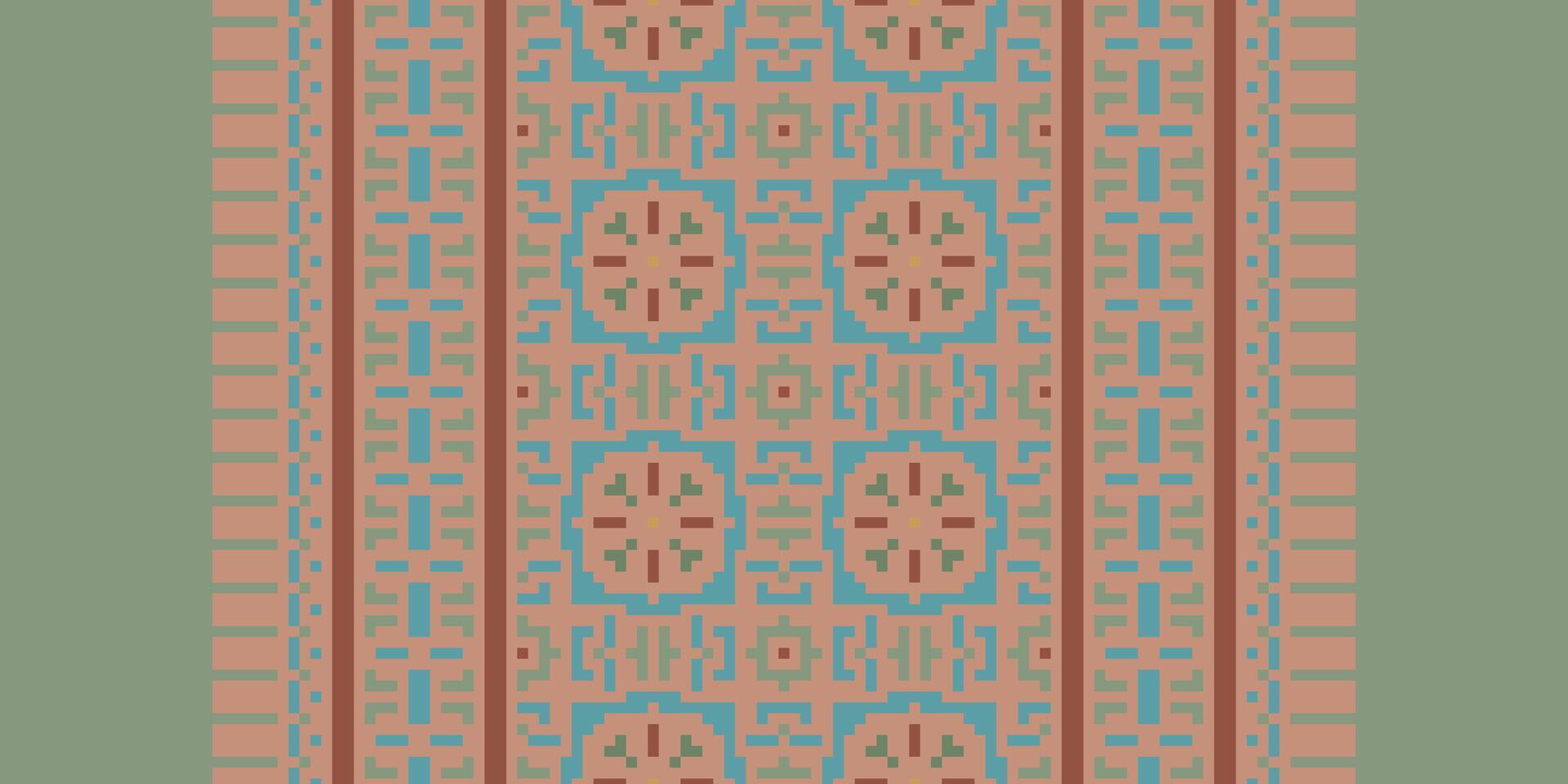 Patchwork pattern Seamless Mughal architecture Motif embroidery, Pixel Ikat embroidery Design for Print kurta pattern mughal motifs tapestry pattern floral repeat vector
