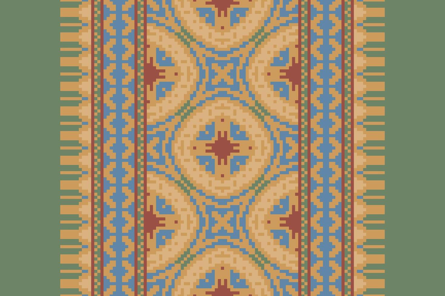 Anarkali Pattern Seamless Bandana print silk Motif embroidery, Pixel Ikat embroidery Design for Print kurta pattern mughal motifs tapestry pattern floral repeat vector