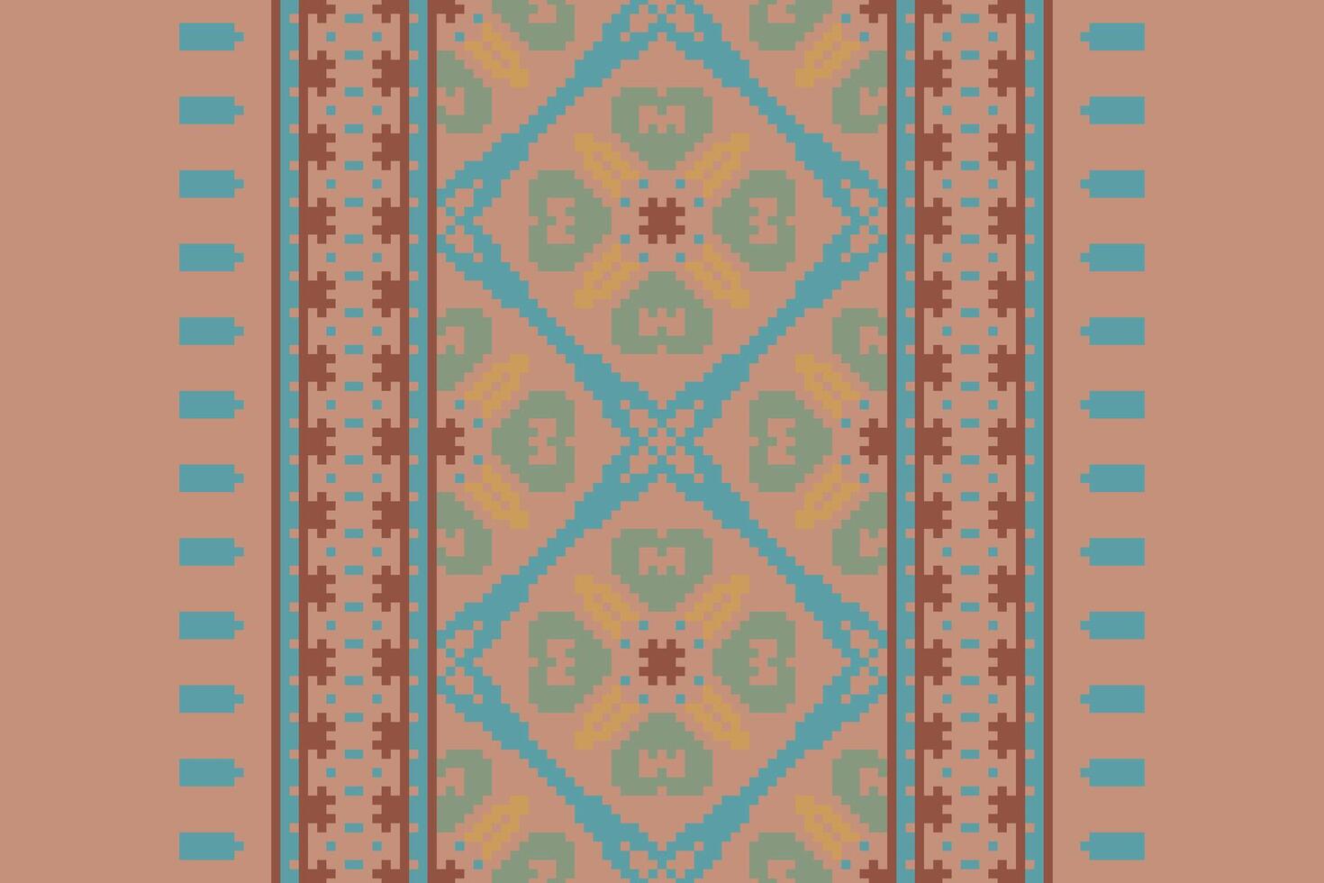 Anarkali Pattern Seamless Australian aboriginal pattern Motif embroidery, Pixel Ikat embroidery Design for Print figure tribal ink on cloth patola sari vector